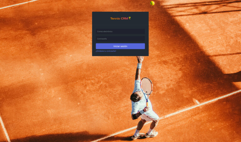 Tennis CRM Acceso
